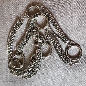 Women's Silver-Tone Metal Belt in Excellent Condition